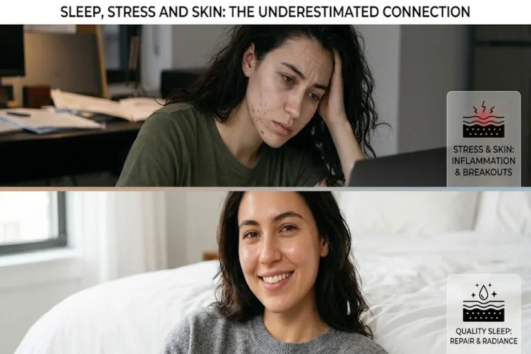 Sleep, Stress and Skin: The Connection People Underestimate Sleep, Stress and Skin The Connection People Underestimate